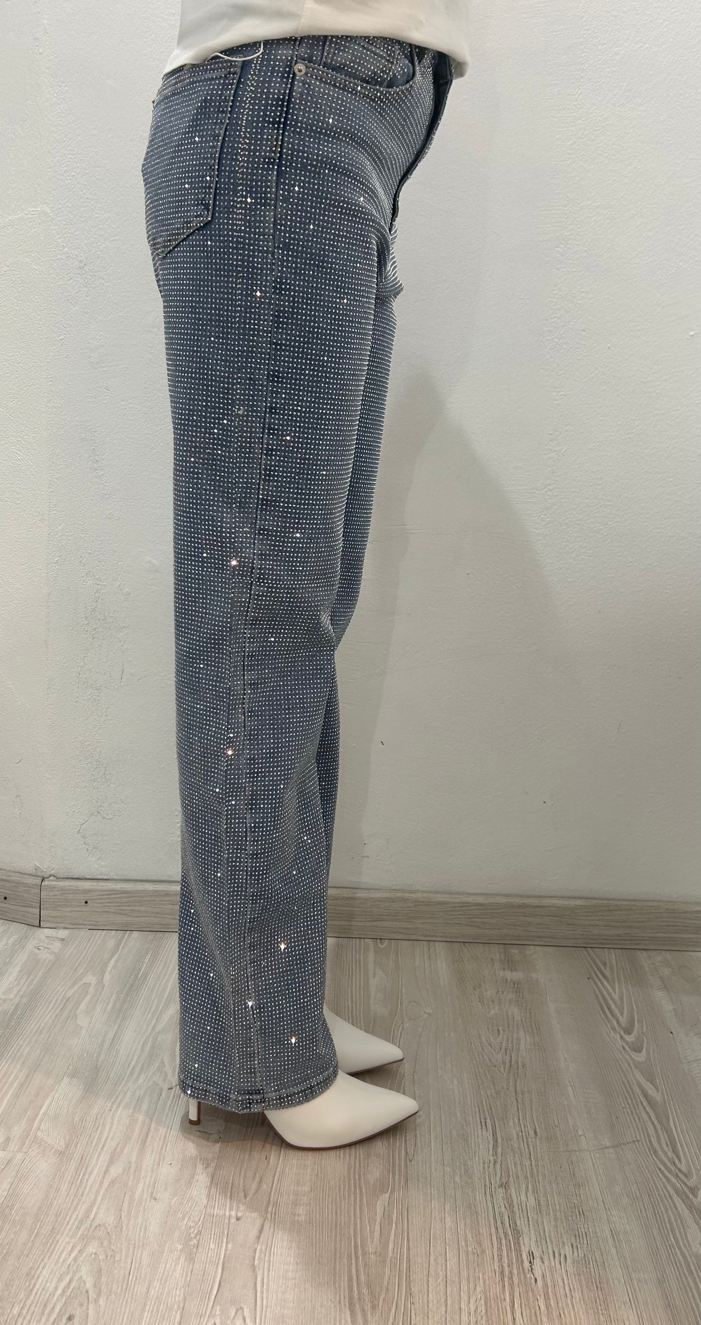 Jeans brillantinati davanti e dietro 👖