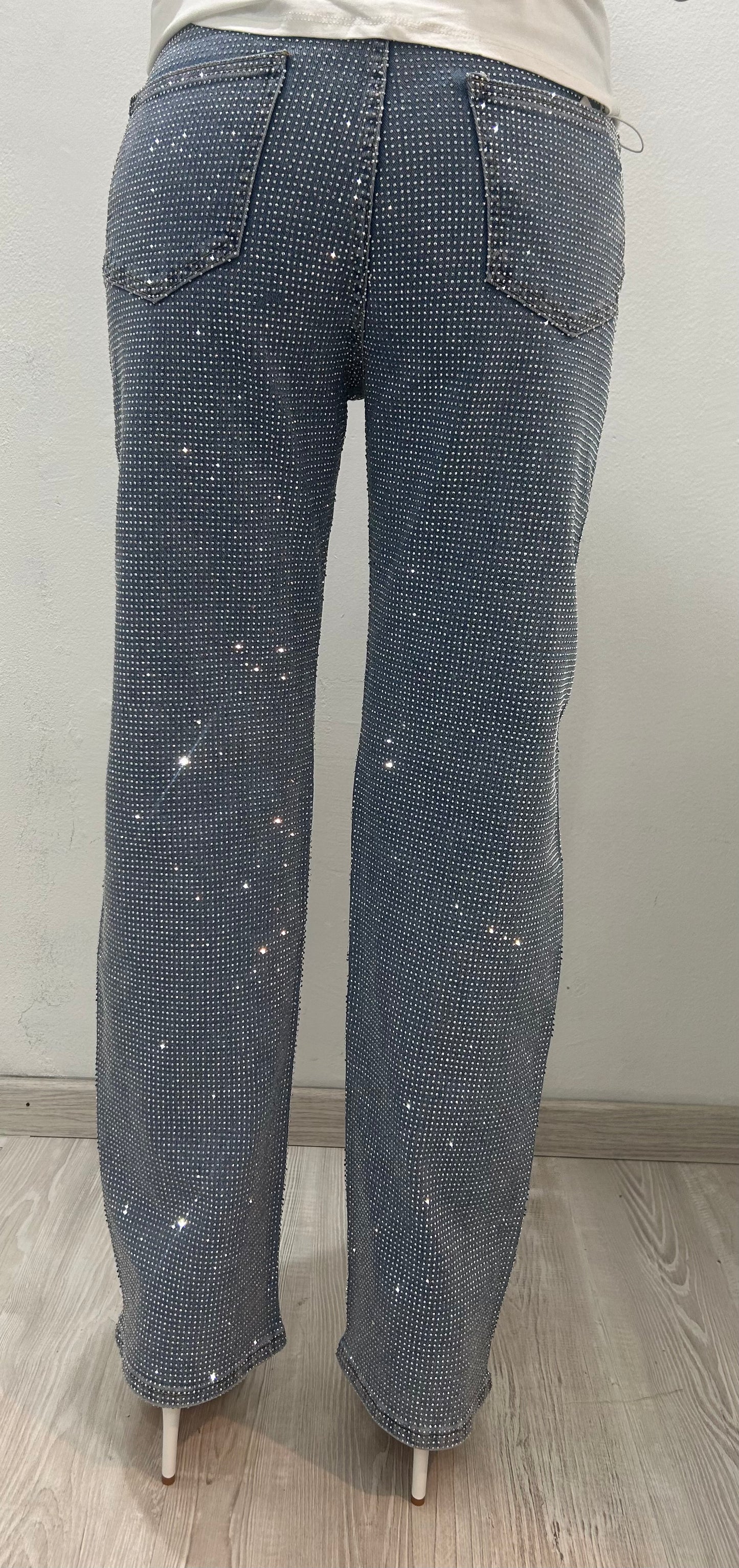 Jeans brillantinati davanti e dietro 👖