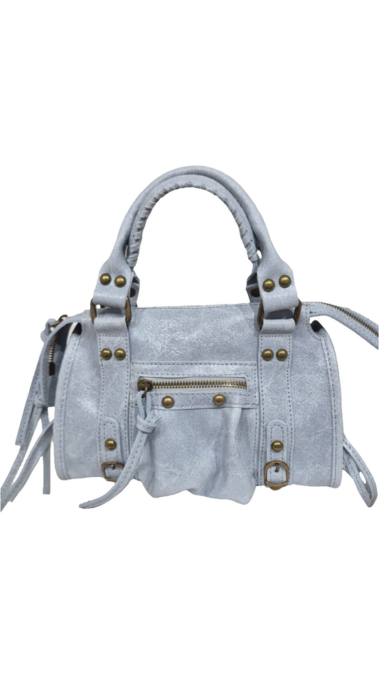 Borsa in pelle con tracolla in pelle made in italy 👜
