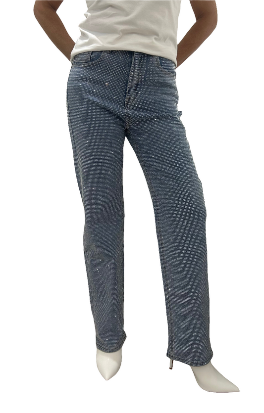 Jeans brillantinati davanti e dietro 👖