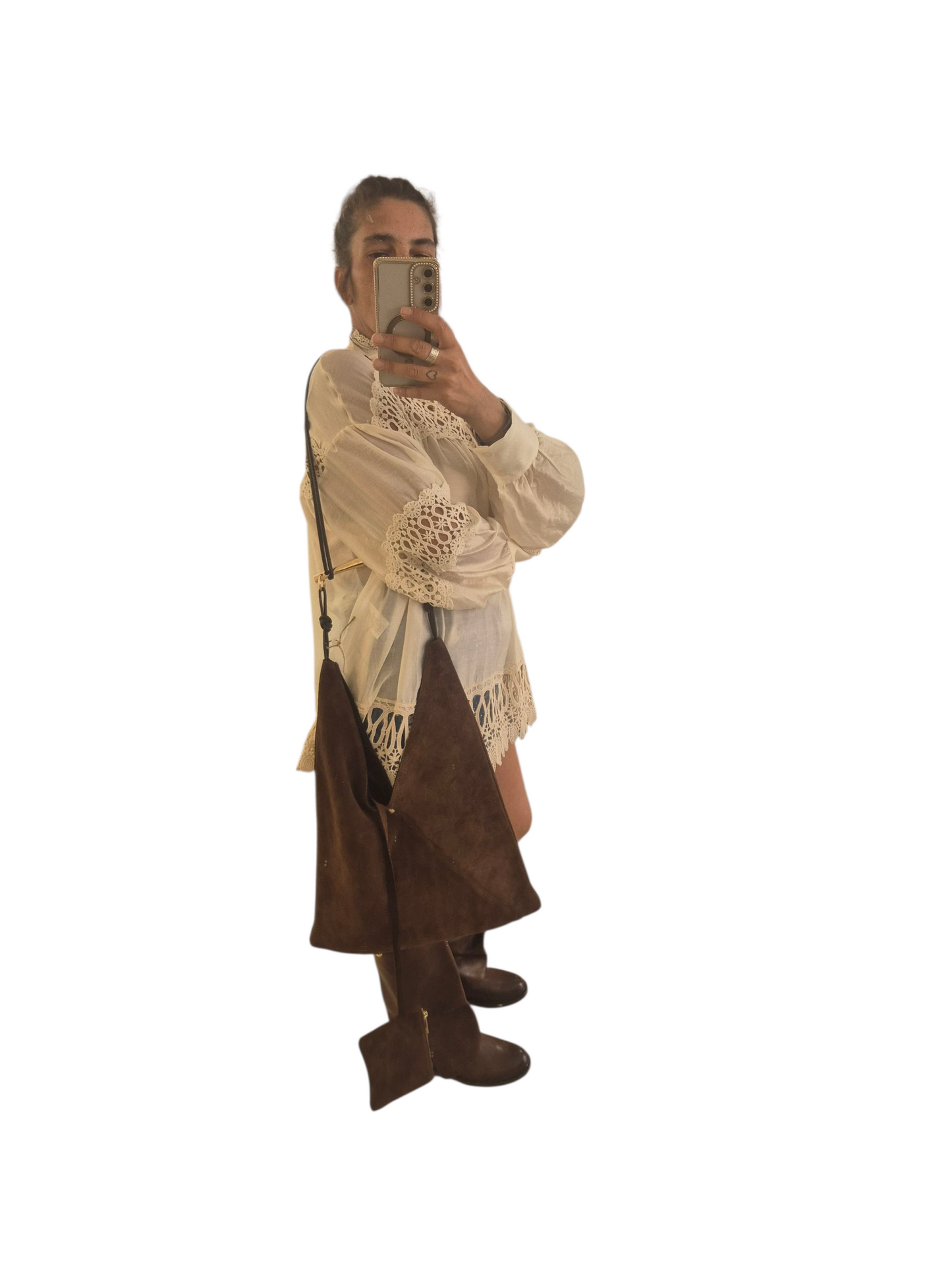 Camicione lavorata color burro €59,90