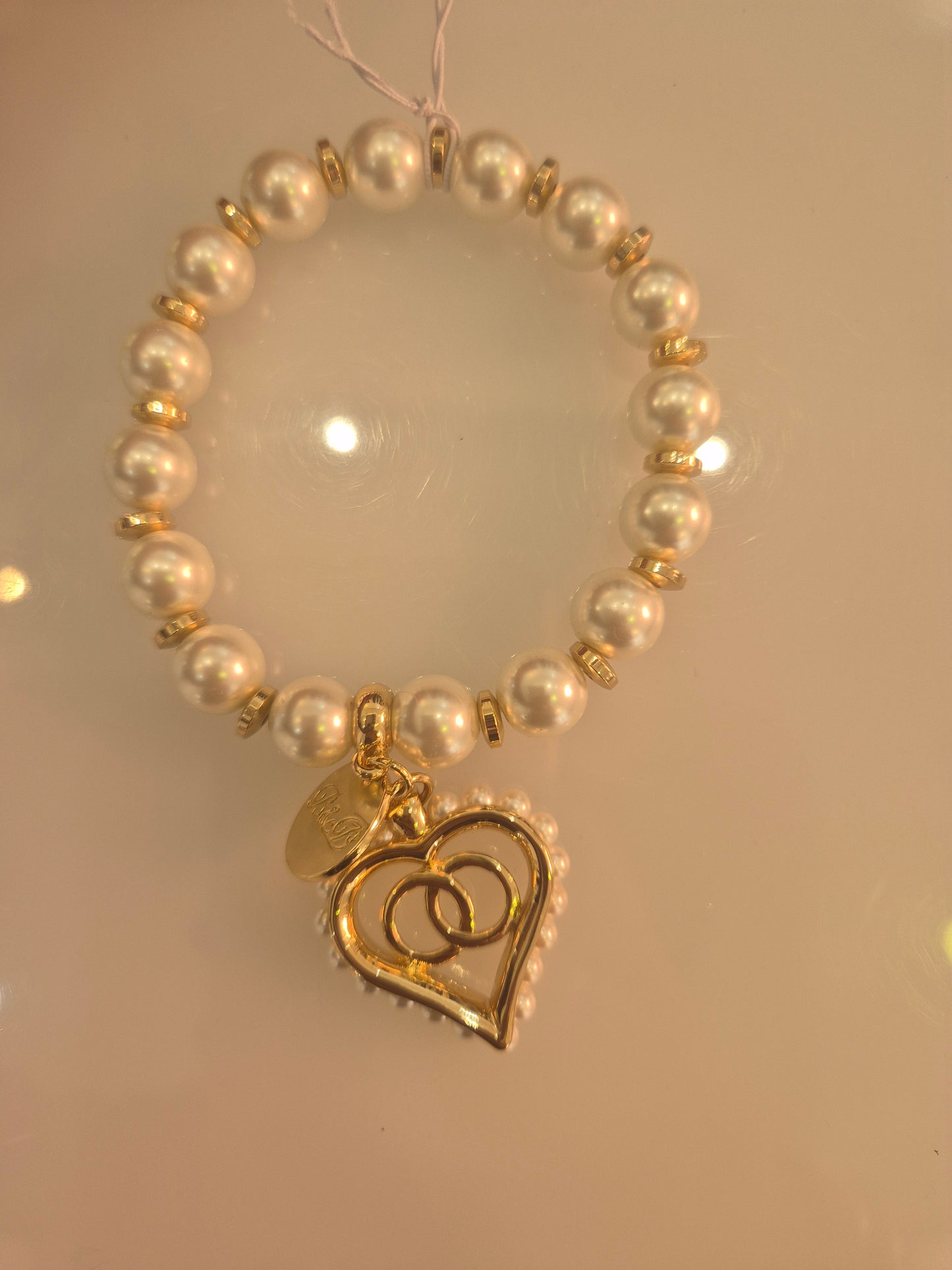 Bracciale acciaio e perle €18,00